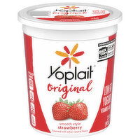 Yoplait Yogurt, Low Fat, Strawberry, Smooth Style - 2 Pound