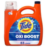 Tide Ultra Oxi Boost Liquid Laundry Detergent, 83 Loads - 117 Fluid ounce