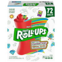 Fruit Roll-Ups Strawberry Blast/ Tropical Tie-Dye Fruit Flavored Snacks Variety Pack - 72 Each