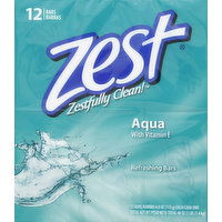 Zest Refreshing Bars, Aqua - 12 Each