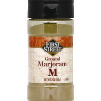 First Street Marjoram, Ground, 2 Ounce