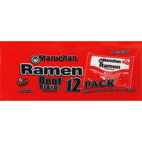 Maruchan Ramen Noodle Soup, Beef Flavor - 12 Each