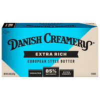Danish Creamery 85% Butterfat European Style Extra Rich Unsalted Butter - 2 Each