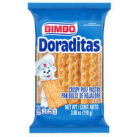 Bimbo Shelf-Stable Sugared Crispy Puff Hojaldre Pastry, 3 count, 3.88 oz - 3 Each