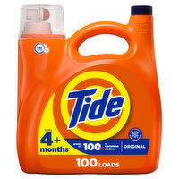 Tide Liquid Laundry Detergent, Original, 132 fl oz, 100 Loads, 132 Fluid ounce