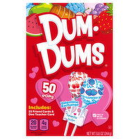 Dum Dums Pops, Assorted - 50 Each