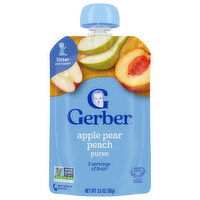 Gerber Sitter 2nd Foods Apple Pear Peach Puree - 3.5 Ounce