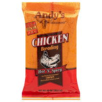 Andys Seasoning Breading, Chicken, Hot N Spicy - 10 Ounce