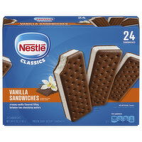 Nestle Frozen Dairy Dessert Sandwiches, Vanilla - 24 Each