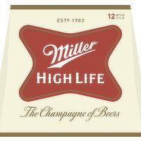 Miller High Life Beer - 12 Each