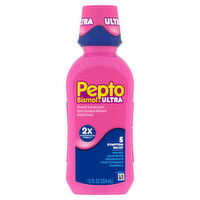 Pepto-Bismol Ultra Liquid, Upset Stomach & Diarrhea Relief, Over-the-Counter Medicine, 12 Oz - 12 Fluid ounce