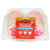 First Street Sugar Cookies, Valentine Frosted, Soft & Delicious - 10 Each