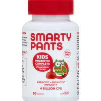 Smarty Pants Kids Probiotic, Complete, 4 Billion CFU, Gummies, Strawberry Creme - 60 Each
