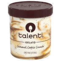 Talenti Gelato, Caramel Cookie Crunch - 16 Ounce