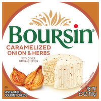 Boursin Gourmet Caramelized Onion & Herbs Spreadable Cheese - 150 Gram