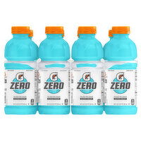 Gatorade Thirst Quencher, Zero Sugar, Glacier Freeze, 8 Each