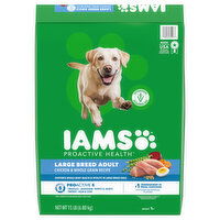 IAMS Dog Food, Super Premium, Chicken & Whole Grains Recipe, Large Breed, Adult 1+ - 240 Ounce