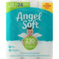 Angel Soft Bathroom Tissue, Unscented, Double Roll, 2-Ply - 12 Each