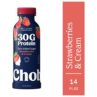 Chobani 30G Protein Strawberries & Cream Greek Yogurt Drink - 14 Fluid ounce