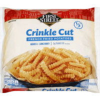 First Street Potatoes, French Fried, Crinkle Cut, 1/2 Inch Cut - 5 Pound