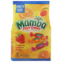 Mamba Fruit Chews, Strawberry/Raspberry/Orange, Party Size, 30 Ounce