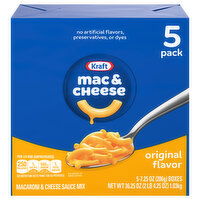 Kraft Mac & Cheese, Original Flavor - 5 Each