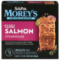 SeaPak Morey's Steakhouse Wild Salmon - 4 Each