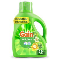 Gain Gain Liquid Laundry Detergent, Now with Odor Defense, Original Scent, 39 fl oz, 29 Loads - 39 Ounce