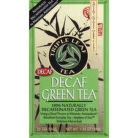 Triple Leaf Tea Herbal Tea, Green Tea, Decaf, Bags - 20 Each