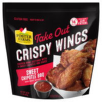 Foster Farms Crispy Wings, Sweet Chipotle BBQ, Take Out - 16 Ounce