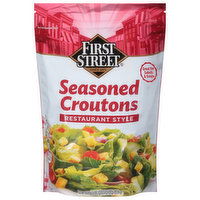 First Street Seasoned Croutons, Restaurant Style - 24 Ounce