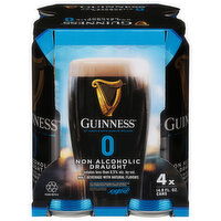 Guinness Beer, Draught, Non Alcoholic - 4 Each