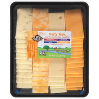 First Street Sliced Natural Cheese, Pepper Jack/Colby Jack/Swiss/Mild Cheddar, Party Tray, 32 Ounce