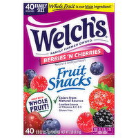 Welch's Berries 'N Cherries Fruit Snacks Family Size - 40 Each