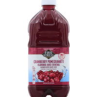 FIRST STREET Flavored Juice Cocktail, from Concentrate, Cranberry Pomegranate - 64 Ounce