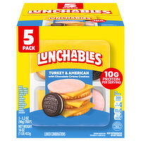 Lunchables Turkey & American with Chocolate Creme Cookies Lunch Combinations - 5 Each