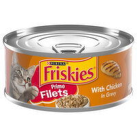 Friskies Cat Food, with Chicken in Gravy, Prime Filets - 5.5 Ounce