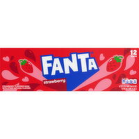 Fanta  Strawberry Soda Soft Drink Fridge Pack - 12 Each