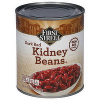 First Street Kidney Beans, Dark Red, 30 Ounce