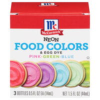 McCormick Neon Food Colors & Egg Dye, 1.5 Fluid ounce