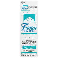 Frostin' Pride Ready to Whip Icing & Filling, Vanilla, Non-Dairy - 2 Pound