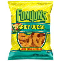 Funyuns Onion Flavored Rings, Spicy Queso Flavored - 5.25 Ounce