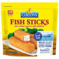 Gorton's Fish Sticks, Breaded, Alaskan Pollock, Wild Caught, 20 Each