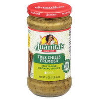 Juanita's Multi-Use Tres Chiles Cremosa Cooking Sauce - 16 Ounce