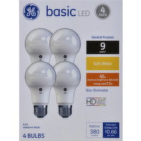 GE Light Bulb, LED, Soft White, 5.5 Watts, 4 Pack - 4 Each