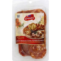 Campofrio Tapas, Jamon Serrano, Lomo, Chorizo Clasico - 6 Ounce