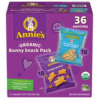 Annie's Bunny Snack Pack, Organic, Cheddar Bunnies/Birthday Cake - 36 Each