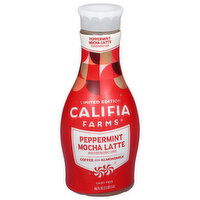 Califia Farms Coffee, with Almondmilk, Peppermint Mocha Latte - 48 Fluid ounce