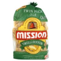 Mission Round Tortilla Chips Twin Pack 3 lb - 48 Ounce