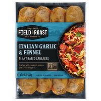 Field Roast Sausages, Italian Garlic & Fennel, Plant-Based - 12.95 Ounce